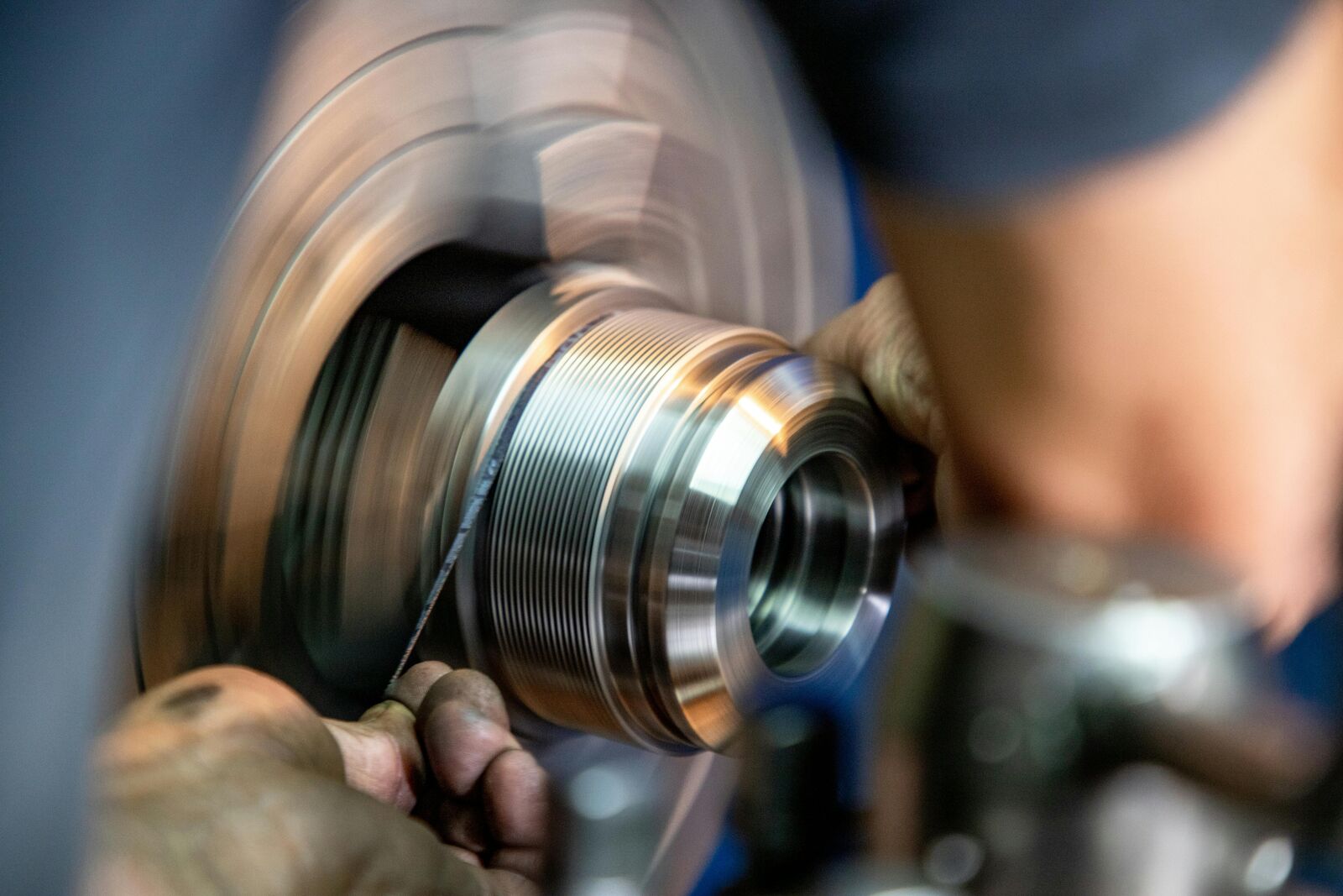 CNC lathe turning operation
